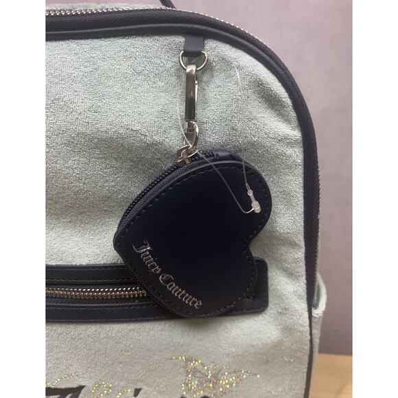 Juicy Couture Wingin It Backpack w/ Matching Coin Bag Pastel Turquoise Butterly main image 5
